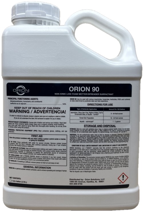 Orion 90 - 90% Non-ionic Surfactant - 1 Gallon (image for) Orion 90 - 90% Non-ionic Surfactant - 1 Gallon